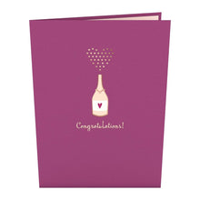 Load image into Gallery viewer, Wedding Champagne Lovepop card
