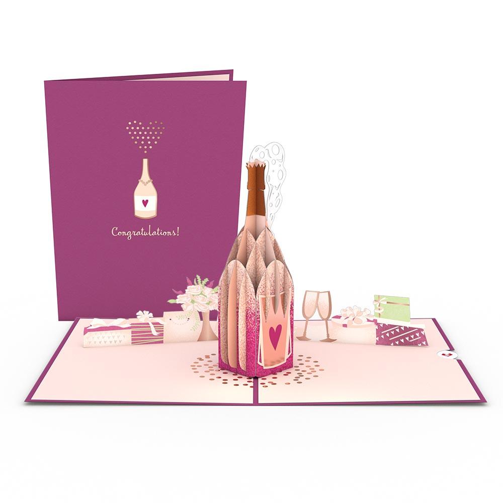 Wedding Champagne Lovepop card