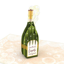 Load image into Gallery viewer, Here&#39;s to You Champagne 3D card
