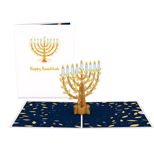 Happy Hanukkah Menorah Lovepop Card