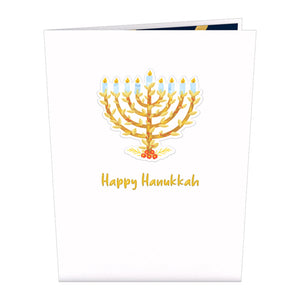 Happy Hanukkah Menorah Lovepop Card