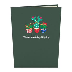 Holiday Cactus Lovepop card