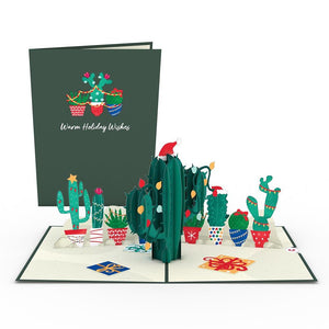 Holiday Cactus Lovepop card