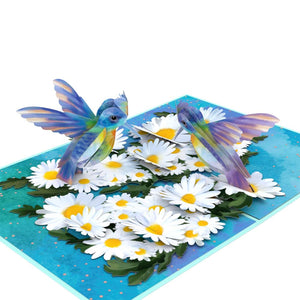 Daisy Patch Hummingbirds Lovepop Card