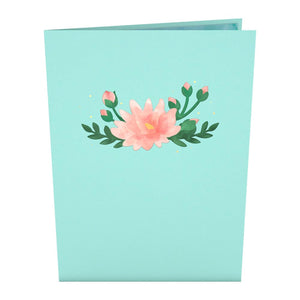 Water Lily Dragonfly Lovepop Card