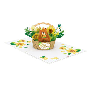 Mother's Day Mama Bear Basket Lovepop card