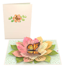 Load image into Gallery viewer, Monarch Butterfly Bloom Lovepop Card
