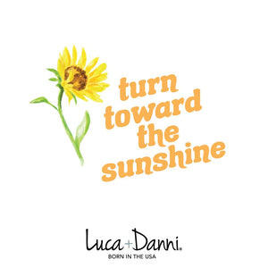 Luca+ Danni Sunflower Bangle Bracelet - Petite/Silver Tone