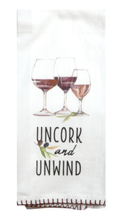 Uncork and Unwind - Dish Towel