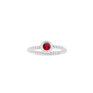 Luca + Danni January Birthstone Ring - Silver
