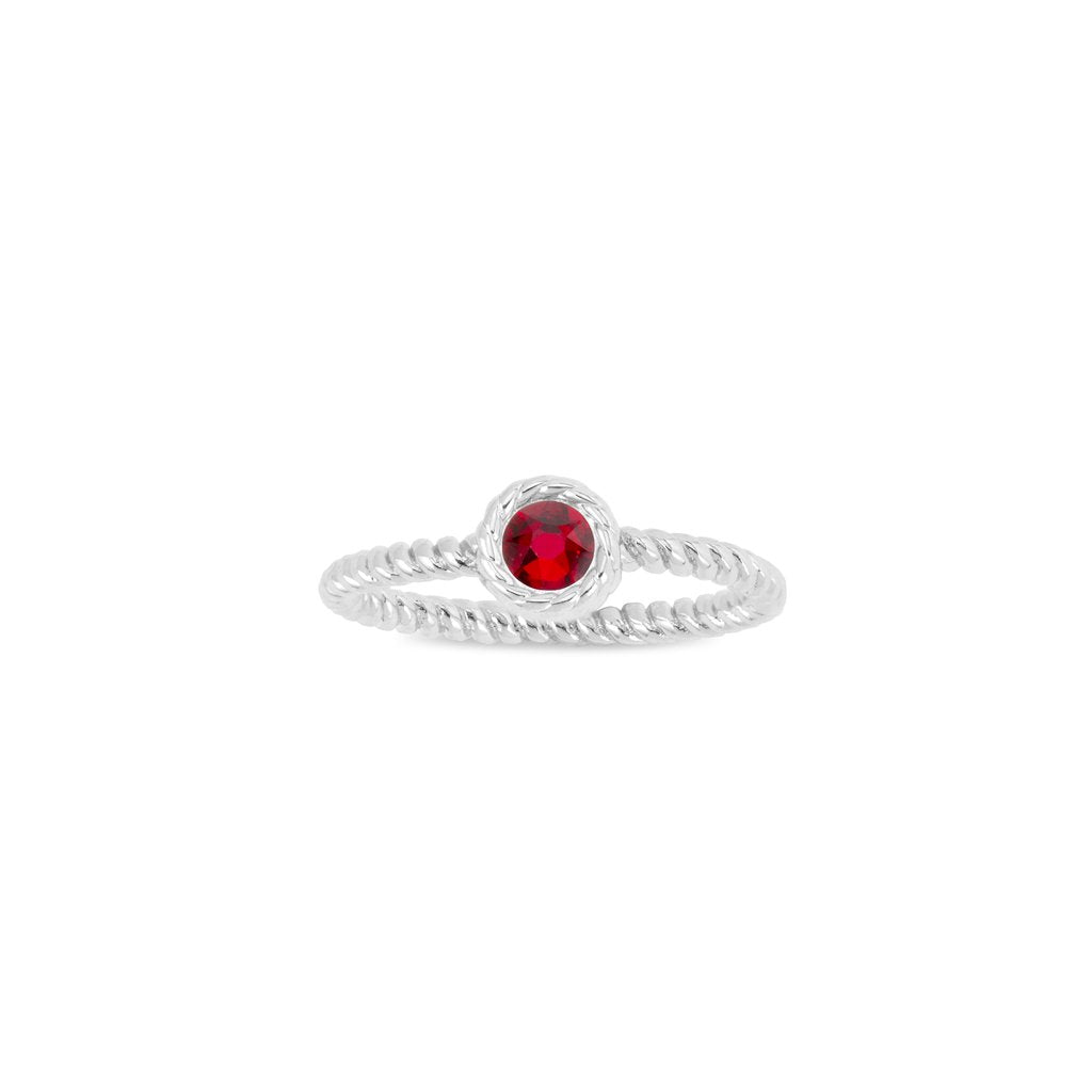 Luca + Danni January Birthstone Ring - Silver