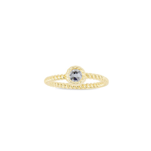 Luca + Danni April Birthstone Ring - 18kt Gold Plated
