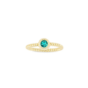 Luca + Danni May Birthstone Ring - 18kt Gold Plated