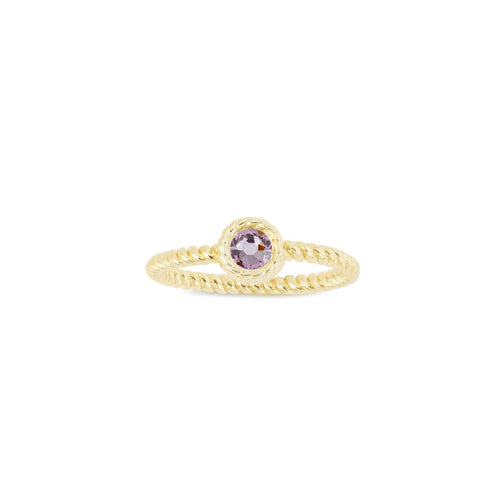 Luca + Danni June Birthstone Ring - 18kt Gold Plated