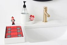 Load image into Gallery viewer, Melamine Guest Towel Holder Pinstripes
