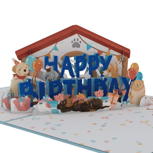 Happy Birthday Dogs Lovepop Card
