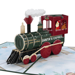 Santa Christmas Train Lovepop Card