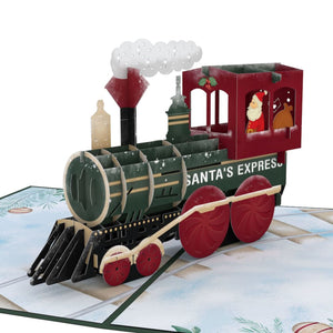 Santa Christmas Train Lovepop Card