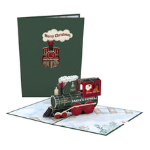 Load image into Gallery viewer, Santa Christmas Train Lovepop Card
