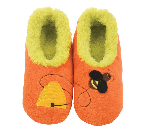 Women's Bee Simply Orange Snoozies - Foot Coverings
