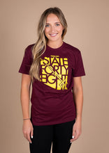 Load image into Gallery viewer, Mens Crew Neck Classic - Arizona State Pitchfork - Maroon &amp; Gold
