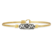 Load image into Gallery viewer, Luca+ Danni Fur Mom Bangle Bracelet - Petite/Brass Tone
