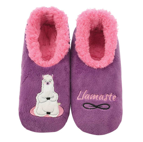 Women's Llamaste Purple Snoozies - Foot Coverings