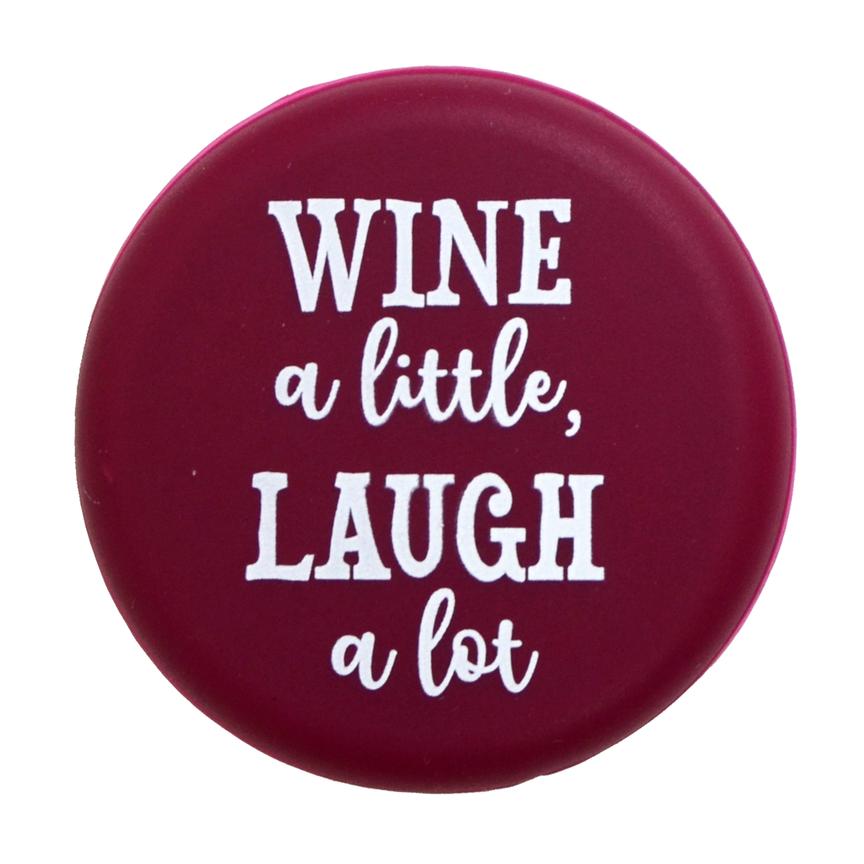 Wine a Little, Laugh a Lot - Burgundy - Single Wine Cap