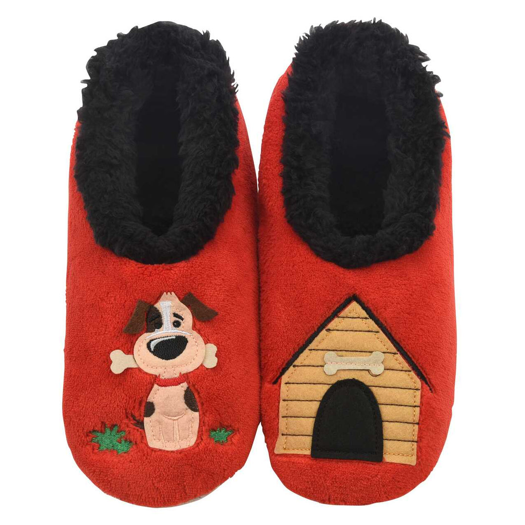Women's Dog & House Red Snoozies - Foot Coverings