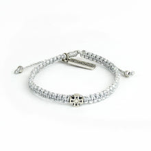Load image into Gallery viewer, Family Virtues Wonderfully Made Purpose Bracelet - Silver Cross
