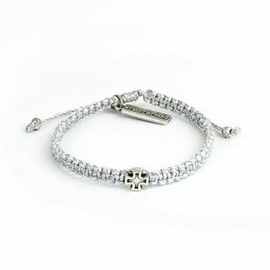 Family Virtues Wonderfully Made Purpose Bracelet - Silver Cross