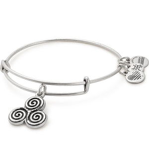 Alex and Ani Triskelion Charm Bangle