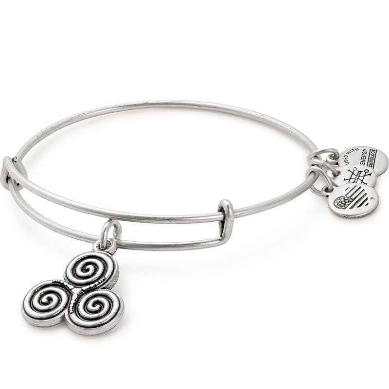 Alex and Ani Triskelion Charm Bangle