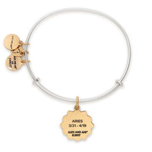 Load image into Gallery viewer, Alex and Ani Aries Two Tone Charm Bangle
