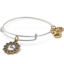 Load image into Gallery viewer, Alex and Ani Cancer Two Tone Charm Bangle

