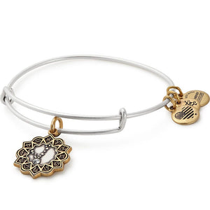 Alex and Ani Pisces Two Tone Charm Bangle