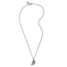 Load image into Gallery viewer, Tiger&#39;s Claw Adjustable Necklace Midnight Silver
