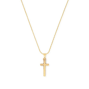 Cross Necklace - Rafaelian Gold