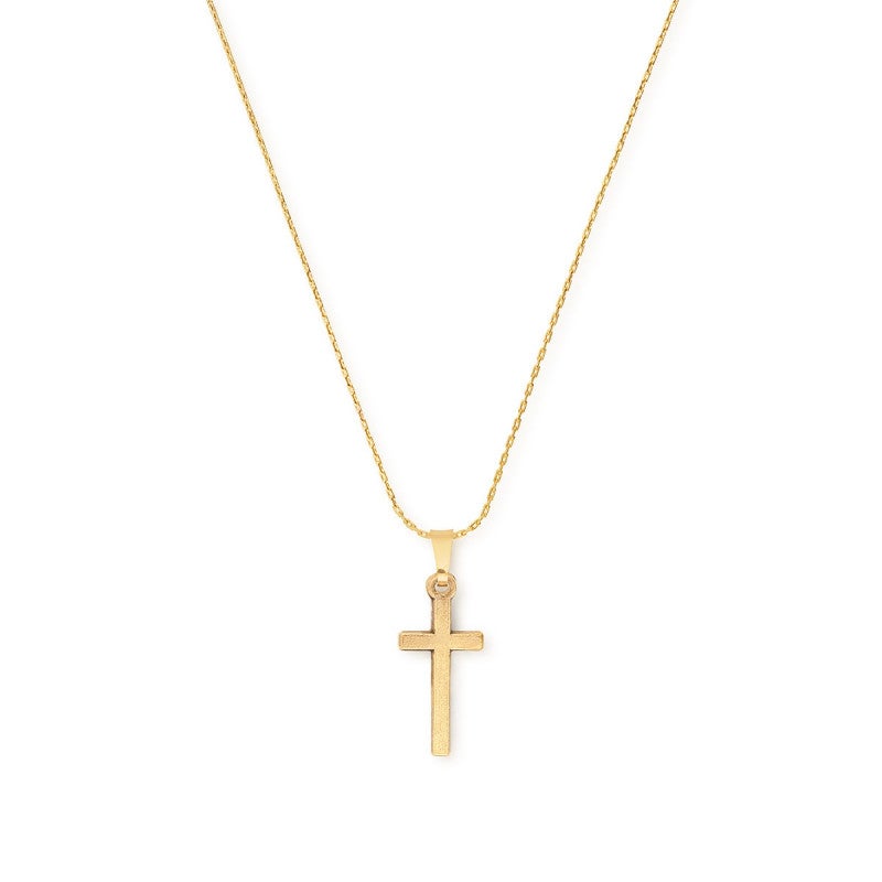 Cross Necklace - Rafaelian Gold