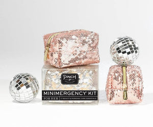 Rose Gold Sequin Minimergency Kit