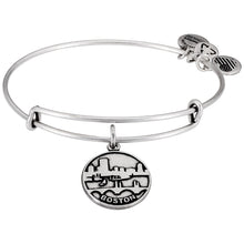 Load image into Gallery viewer, Alex and Ani Saint Boston II Charm Bangle Silver
