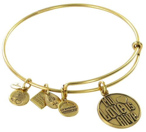 Alex and Ani My Love is Alive Charm Bangle