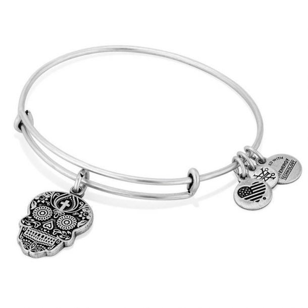 Alex and ani sugar shop skull bracelet