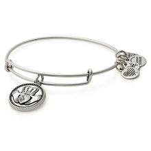Load image into Gallery viewer, Alex and Ani Claddagh Charm Bangle
