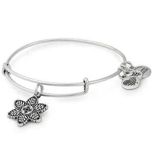 Alex and Ani Star Flower Charm Bangle