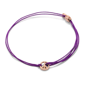 Alex and Ani World Peace Purple Kindred Cord Bracelet