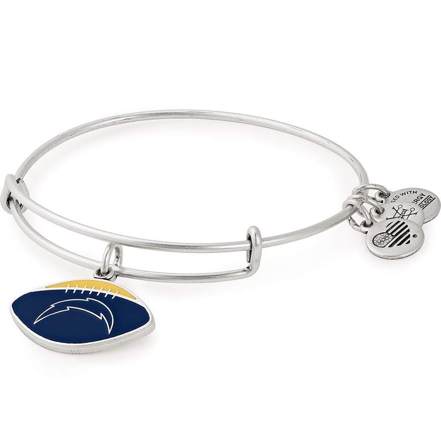 Los Angeles Chargers Football Color Infusion Charm Bangle