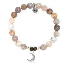 Load image into Gallery viewer, Australian Agate Stone Bracelet with Friendship Stars Sterling Silver Charm

