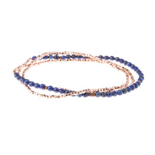 Load image into Gallery viewer, Delicate Stone Lapis/Rose Gold - Stone of the Truth
