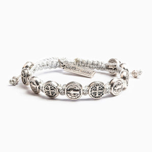 Benedictine Blessing Bracelet - Silver Medals